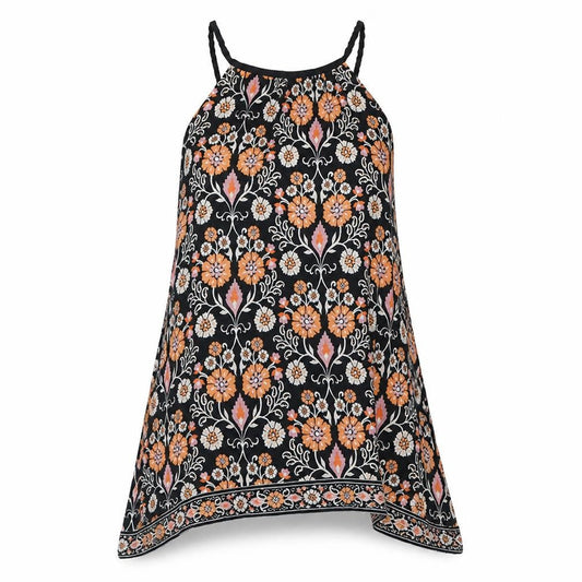 Warehouse Womens Multicoloured Geometric Viscose A-Line Size 12 Round Neck Pullover - Floral Print