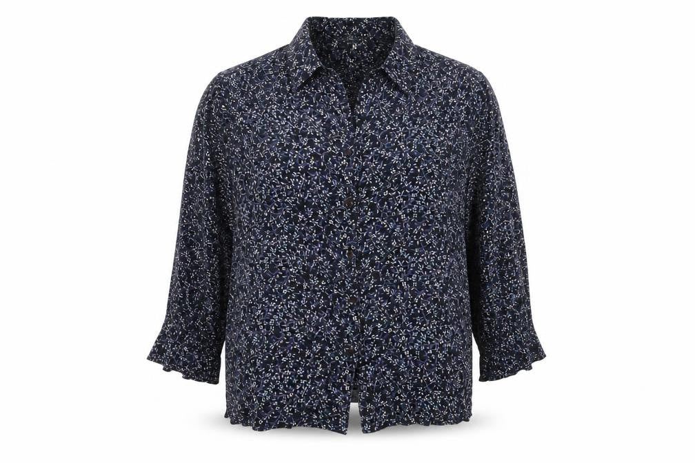 Holmewood Womens Multicoloured Floral Viscose Basic Button-Up Size 18 Collared