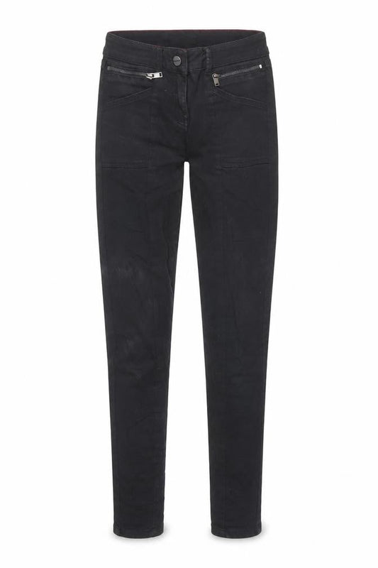 Next Womens Black Cotton Skinny Jeans Size 6 L27 in Regular Zip