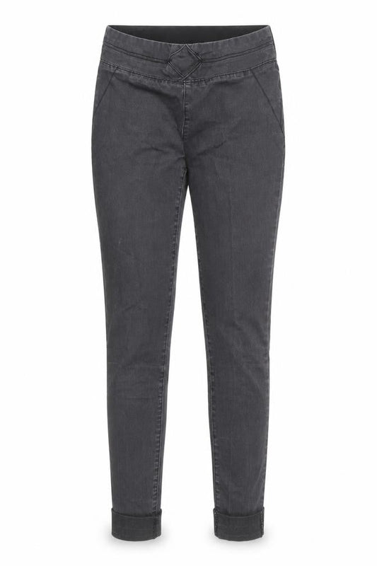 ORSAY Womens Grey Cotton Jegging Jeans Size 27 in L26 in Regular - Elastic Waist
