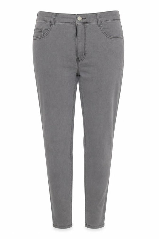 Pull&Bear Womens Grey Cotton Skinny Jeans Size 14 L25 in Regular Zip