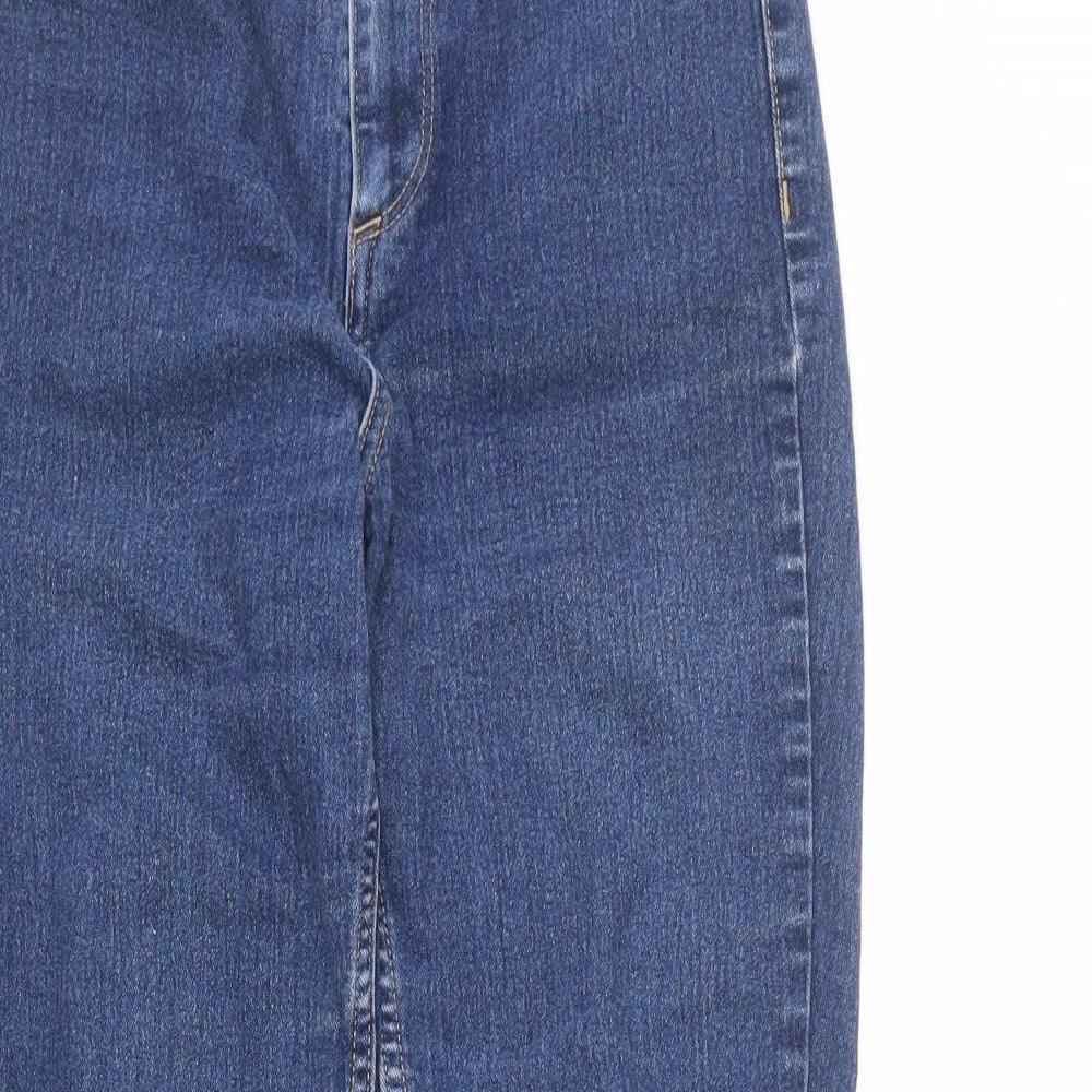 H&M Womens Blue Cotton Skinny Jeans Size 27 in L27 in Regular Zip - Ankle