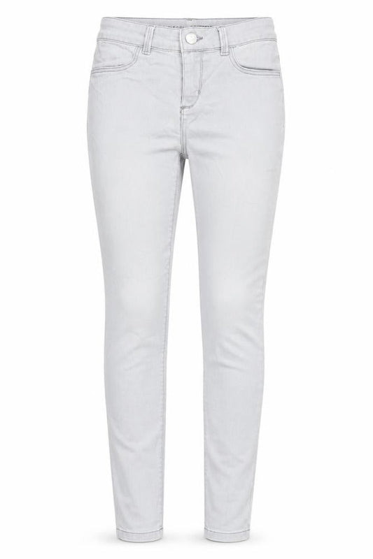 Oasis Womens Grey Cotton Skinny Jeans Size 8 L27 in Regular Zip - Crop