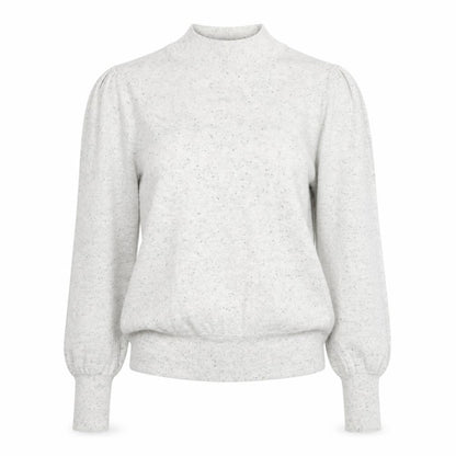 Next Womens Grey Mock Neck Cotton Pullover Jumper Size 8