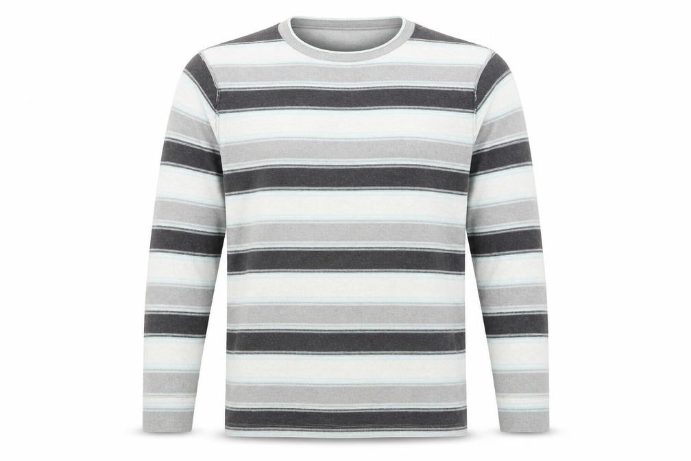 NEXT Mens Multicoloured Round Neck Striped Cotton Pullover Jumper Size S Long Sleeve