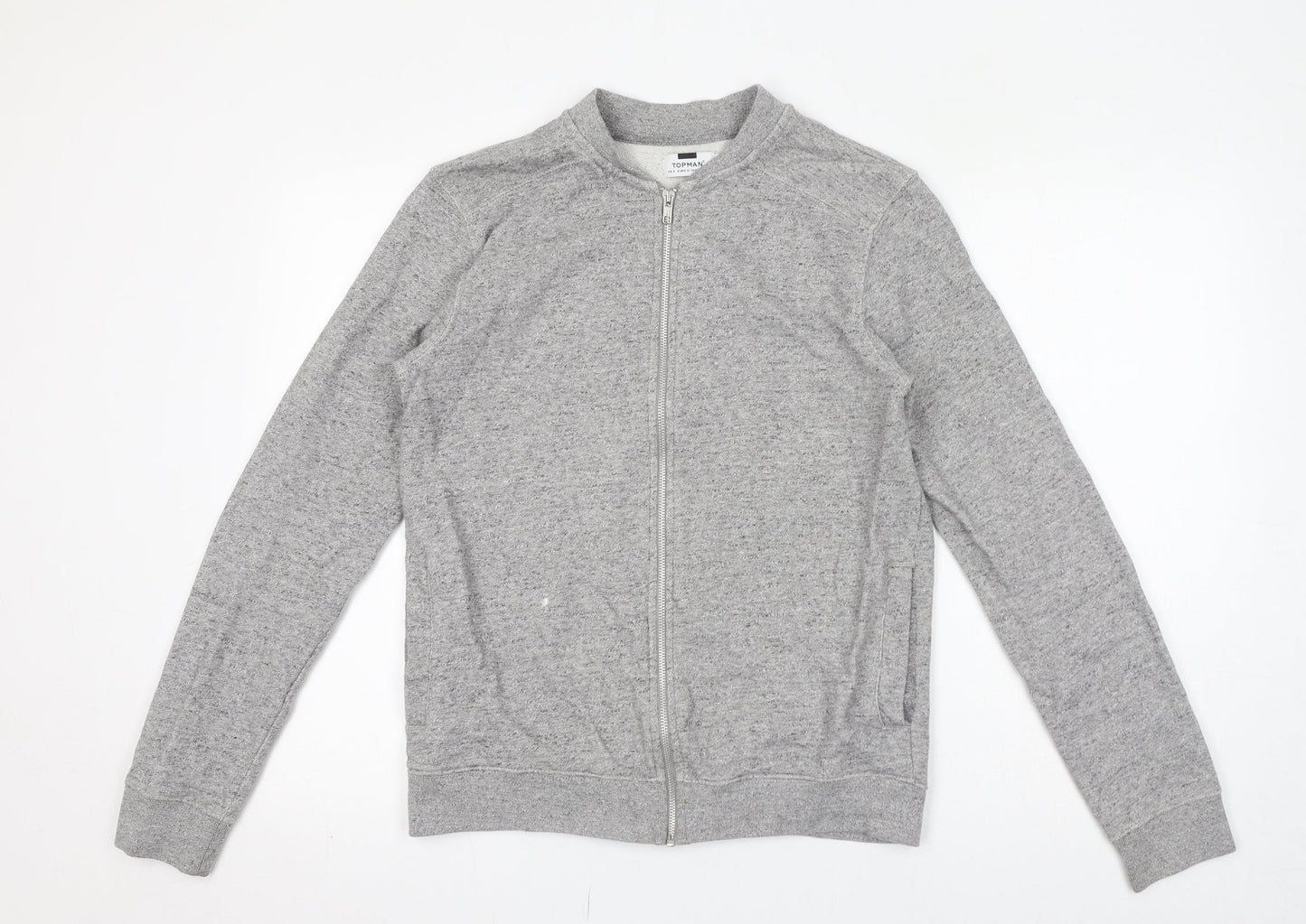 Topman Mens Grey Jacket Size S Zip