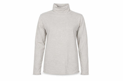 Marks & Spencer Womens Beige High Neck Cotton Pullover Jumper Size 12