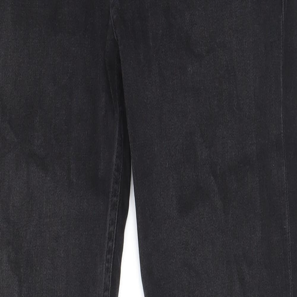 TPMAN Mens Grey Cotton Skinny Jeans Size 32 in L32 in Regular Zip - Pockets, Belt Loops