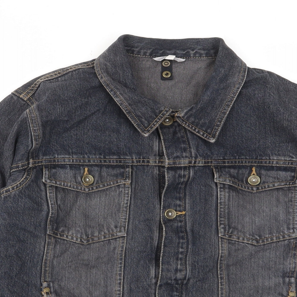 TCM Boys Blue Jacket Size 16 Years Button - Pockets, Buttons, Embroided