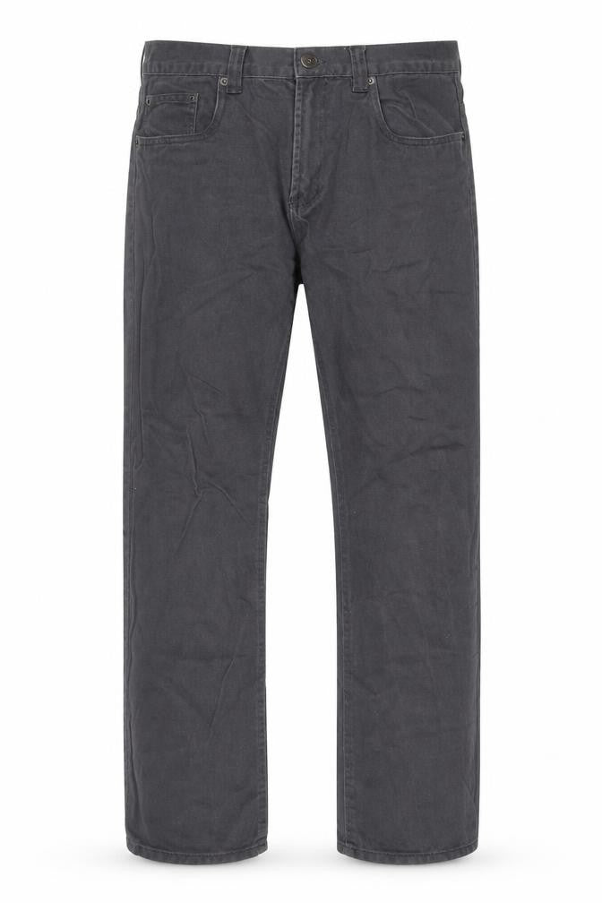 Denim & Co. Mens Red Cotton Straight Jeans Size 32 in L30 in Regular Zip - Pockets, Belt Loops