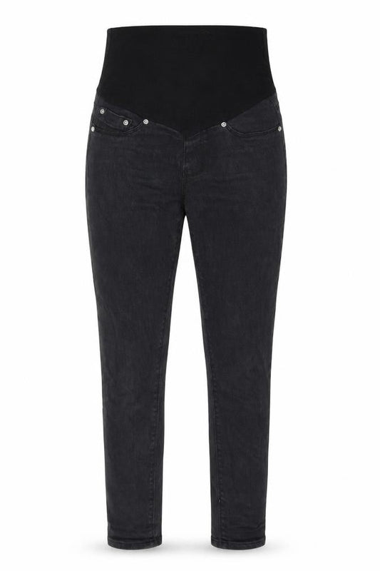 Boohoo Womens Black Cotton Skinny Jeans Size 8 L27 in Regular - Elastic waist