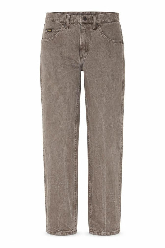 Lee Womens Grey Cotton Tapered Jeans Size 30 in L30 in Regular Zip - Pockets, Belt Loops