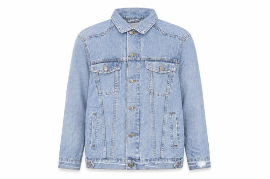 ASOS Womens Blue Jacket Size 6 Button - Oversized, Pockets