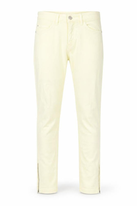 Mac Womens Yellow Cotton Skinny Jeans Size 32 in L27 in Regular Zip - Pockets, Belt Loops, Ankle Zips