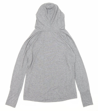 Gap Womens Grey Polyester Pullover Hoodie Size M Pullover - Pockets