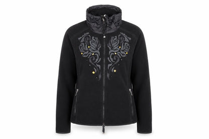 Airfied Womens Black Jacket Size 8 Zip - Jewels, Pockets