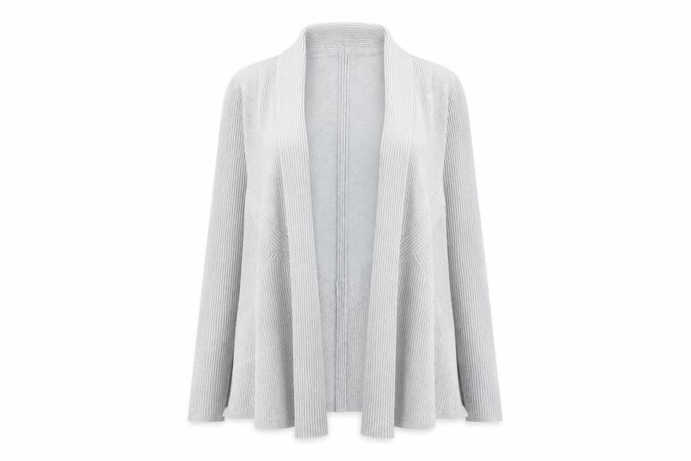 Principles Womens Grey Collared Acrylic Cardigan Jumper Size 12 - Open