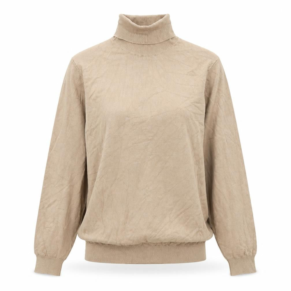 Zara Womens Beige Roll Neck Acrylic Pullover Jumper Size S