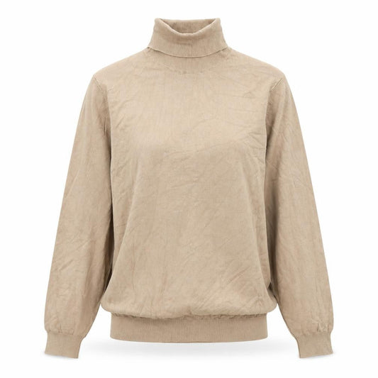 Zara Womens Beige Roll Neck Acrylic Pullover Jumper Size S