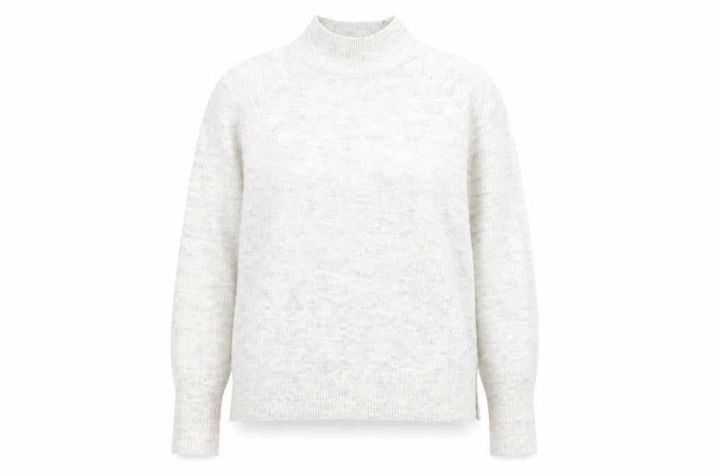 H&M Womens Grey High Neck Acrylic Pullover Jumper Size M