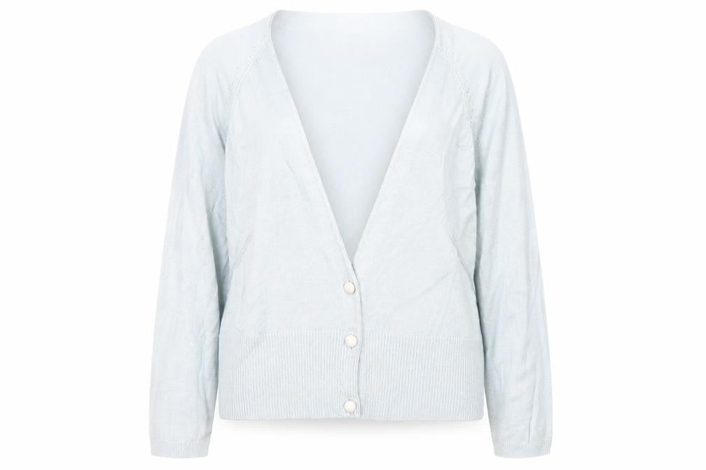 Principles Womens Blue V-Neck Viscose Cardigan Jumper Size 12