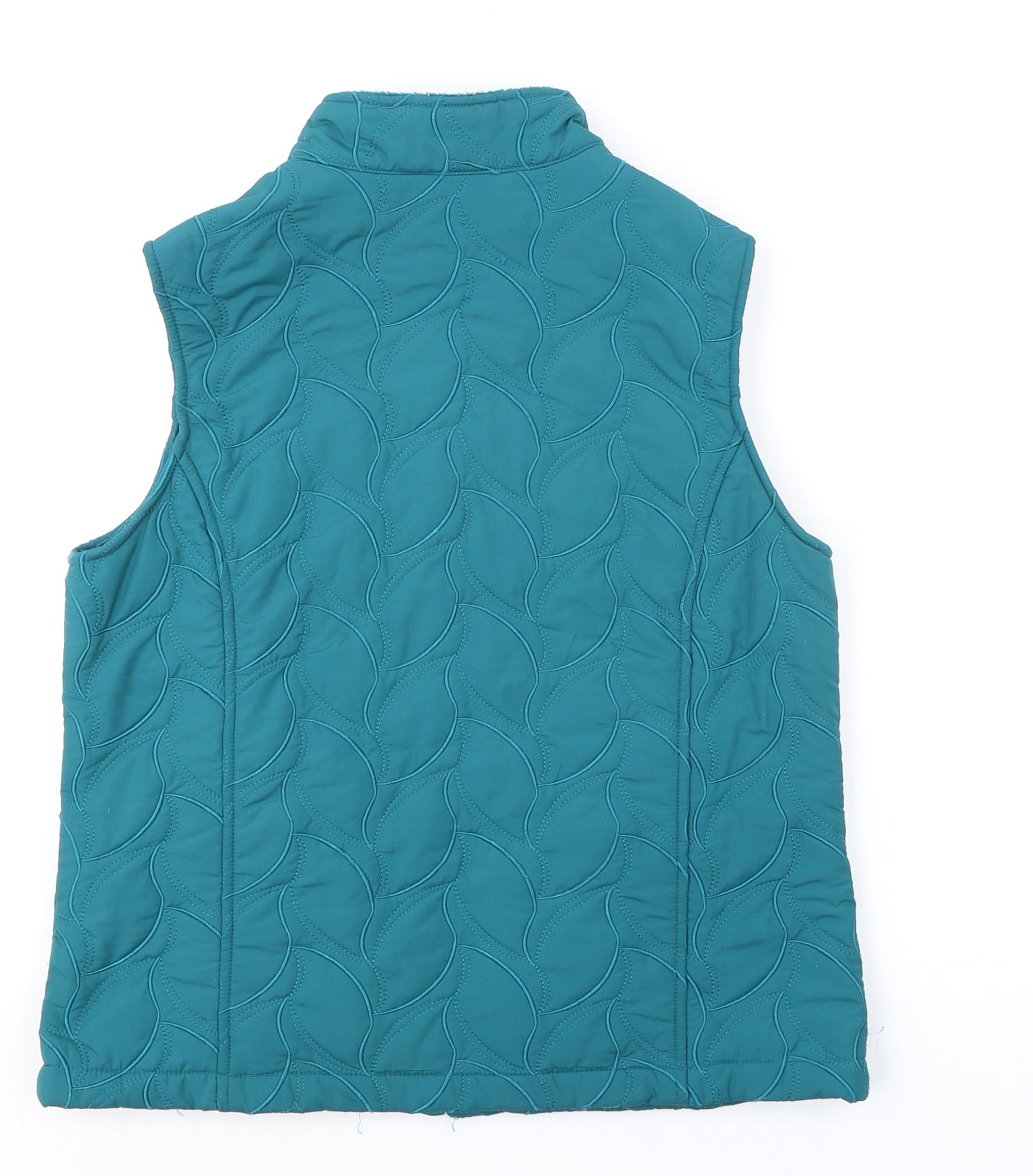 EWM Womens Green Gilet Jacket Size 10 Zip - Quilted