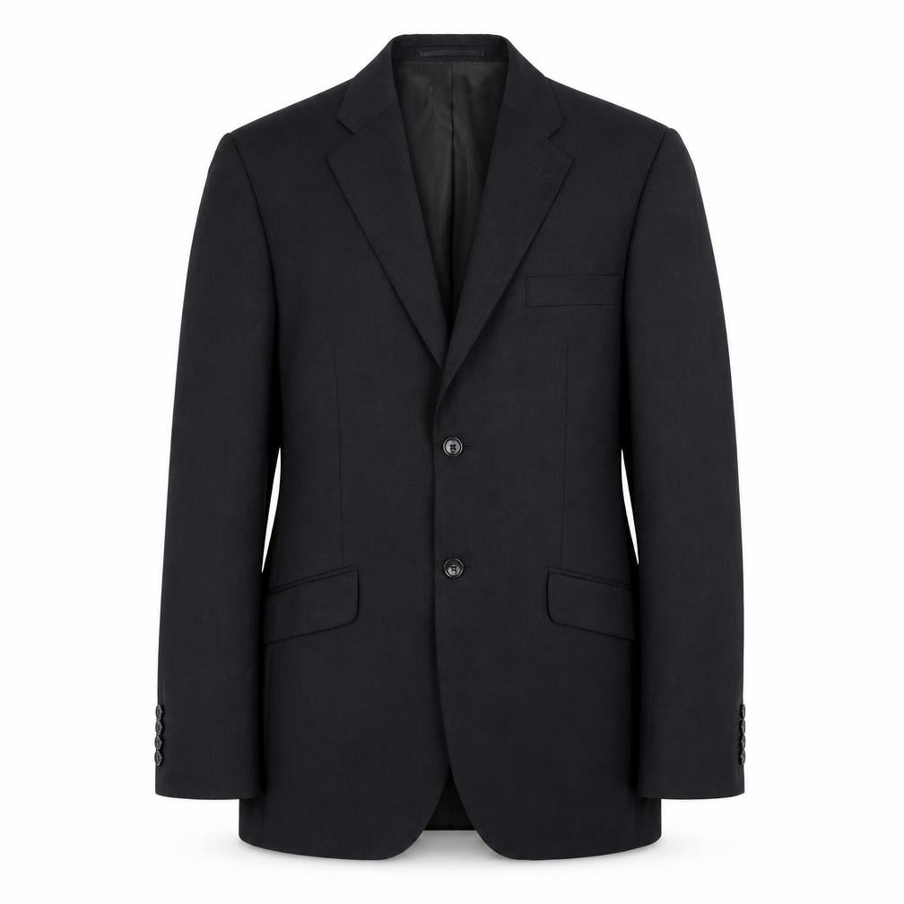 Howick Tailored Mens Black Polyester Jacket Suit Jacket Size 38 Regular