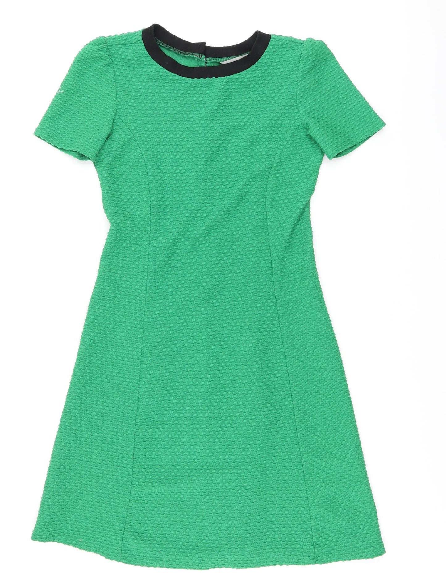 Dorothy Perkins Womens Green Polyester A-Line Size 6 Round Neck Pullover