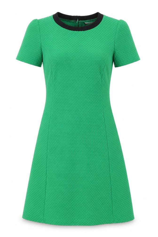 Dorothy Perkins Womens Green Polyester A-Line Size 6 Round Neck Pullover