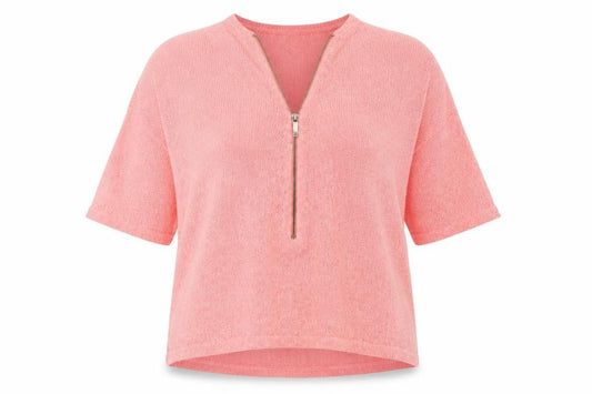 River Island Womens Pink Viscose Basic Blouse Size 12 V-Neck - Oversized