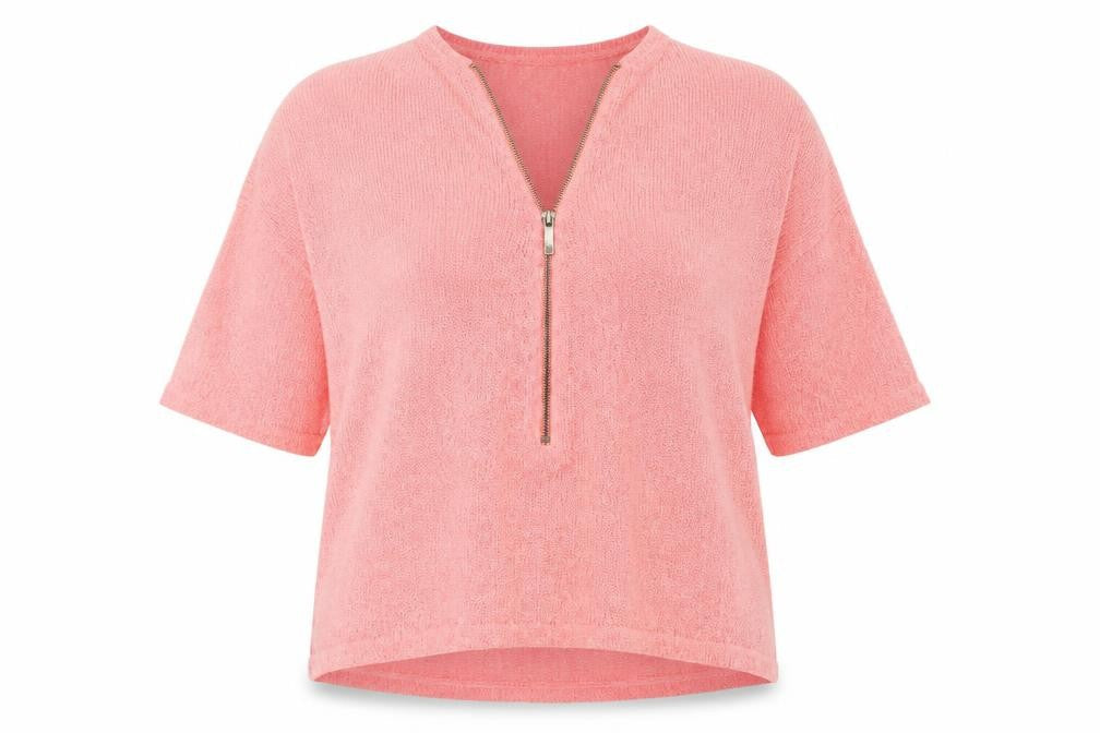 River Island Womens Pink Viscose Basic Blouse Size 12 V-Neck - Oversized