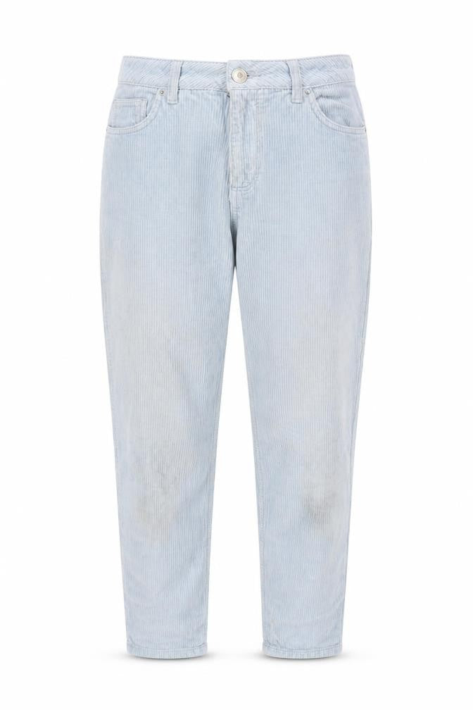 BDG Womens Blue Cotton Trousers Size 28 in L30 in Regular Zip