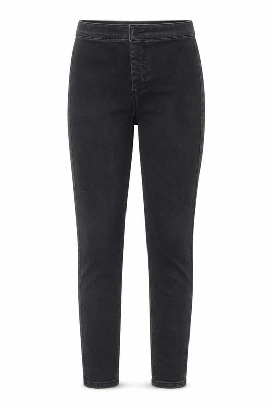Topshop Womens Grey Cotton Skinny Jeans Size 26 in L26 in Regular Button