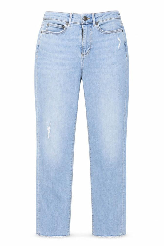 Mint Velvet Womens Blue Cotton Mom Jeans Size 8 L27 in Regular Button