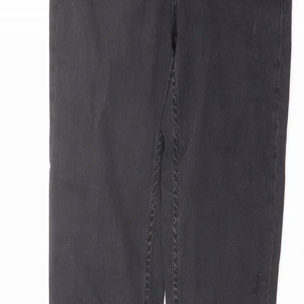 H&M Womens Grey Cotton Skinny Jeans Size 28 in L31 in Regular Button
