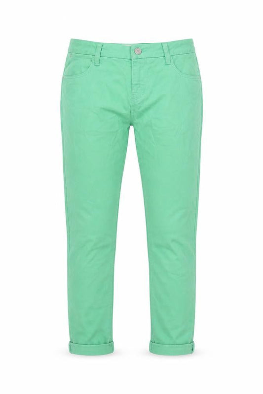 Topshop Womens Green Cotton Jegging Jeans Size 26 in L24 in Regular Button
