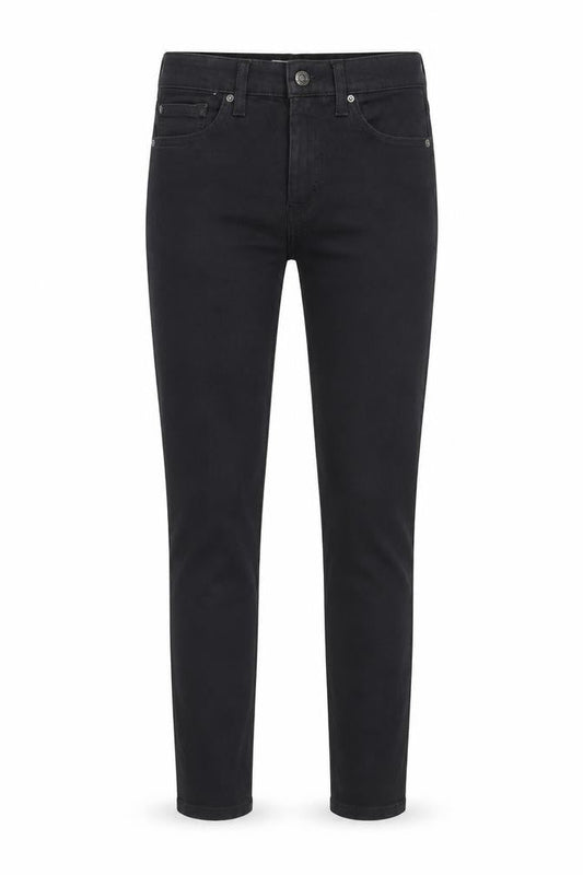 Topshop Womens Black Cotton Skinny Jeans Size 26 in L27 in Regular Button