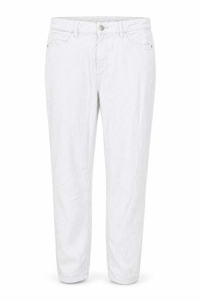 Denim & Co. Womens Grey Cotton Trousers Size 10 L26 in Regular Button