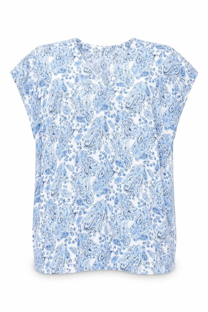H&M Womens Blue Paisley Polyester Cover Up Size M