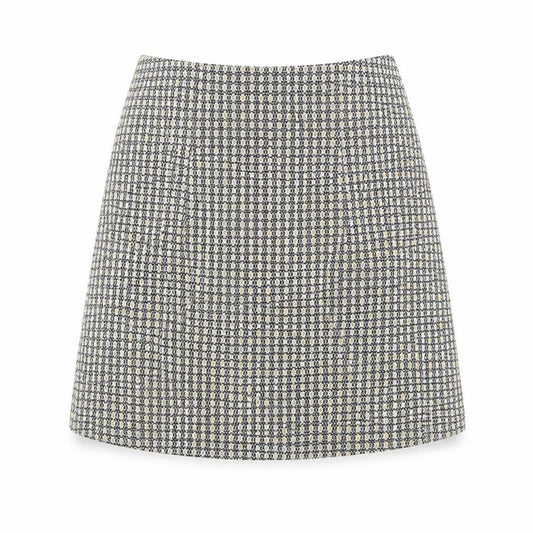 New Look Womens Multicoloured Geometric Polyester A-Line Skirt Size 8 Zip