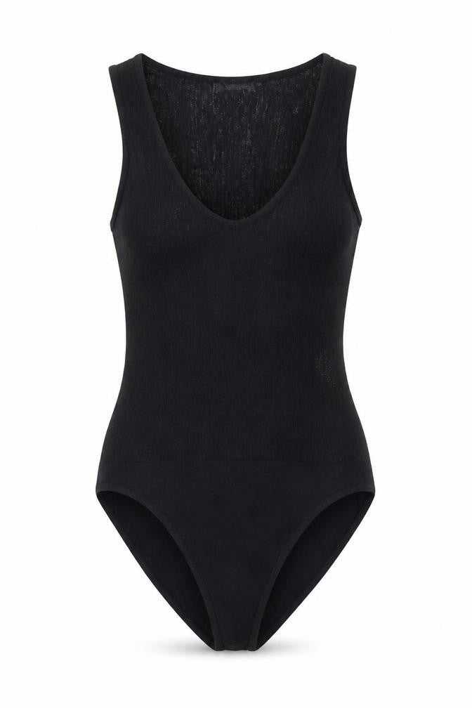 Zara Womens Black Polyamide Bodysuit One-Piece Size XS Snap