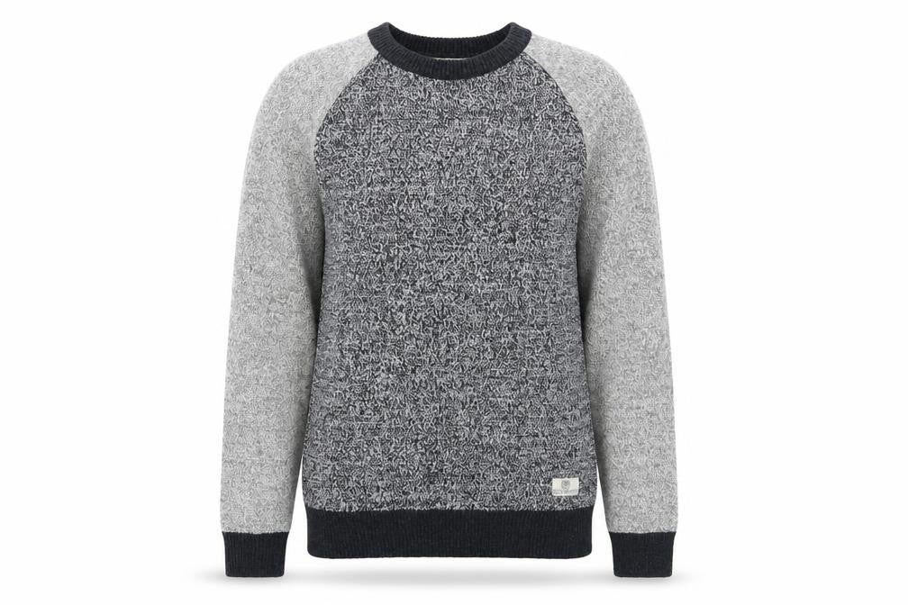 NEXT Womens Grey Crew Neck Acrylic Pullover Jumper Size L