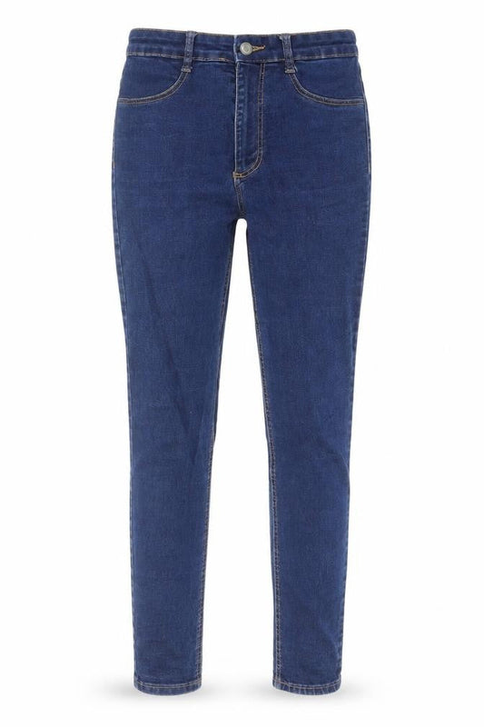 Zara Womens Blue Cotton Skinny Jeans Size 8 L27 in Regular Zip - Pockets, Belt Loops