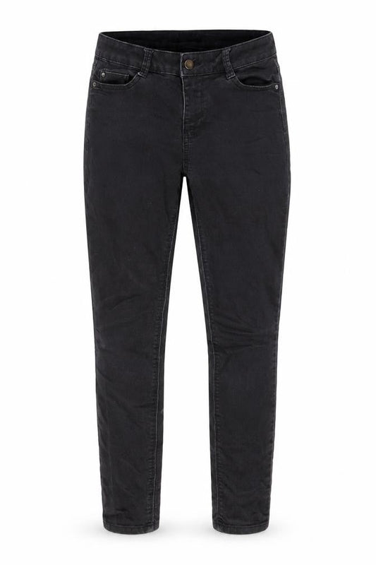 Peacocks Womens Black Cotton Skinny Jeans Size 10 L26 in Regular Zip - Pockets, Belt Loops