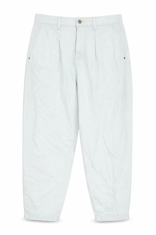 Zara Womens Green Cotton Mom Jeans Size 10 L26 in Regular Zip - Pockets, Belt Loops, Pleated