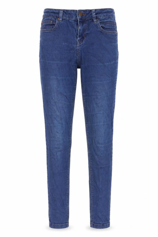New Look Womens Blue Cotton Skinny Jeans Size 8 L28 in Regular Zip - Pockets, Belt Loops