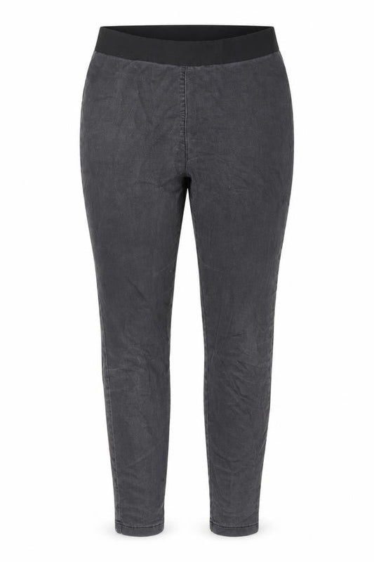 Marks & Spencer Womens Grey Cotton Skinny Jeans Size 12 L32 in Regular - Elastic waist