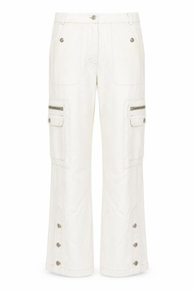 V'cocca Womens Ivory Cotton Straight Jeans Size 32 in L26 in Regular Zip