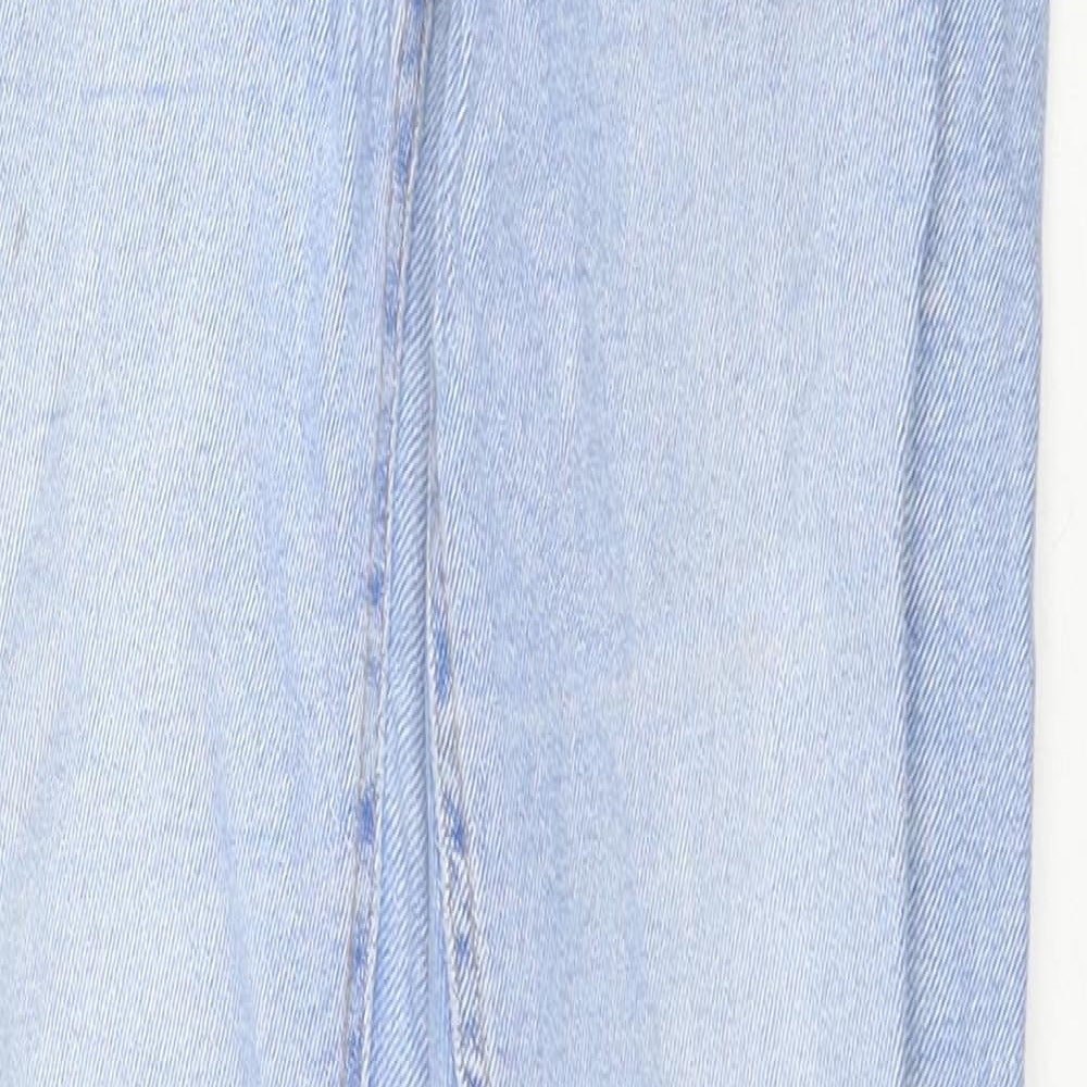 New Look Womens Blue Cotton Skinny Jeans Size 10 L28 in Regular Zip
