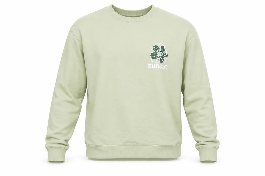 H&M Mens Green Cotton Pullover Sweatshirt Size M